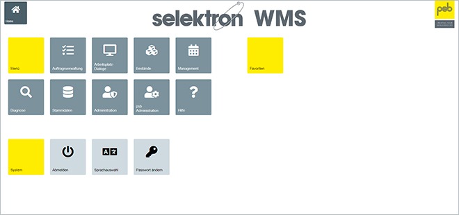 Intuitive Steuerung durch selektron WMS Implementiert im Kundenprojekt